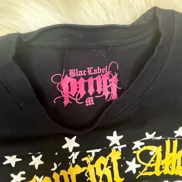 Blac label Pink “Great Depression” crew neck tee sz medium - Picture 2 of 5